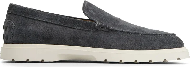 Logo-Debossed Suede Loafers