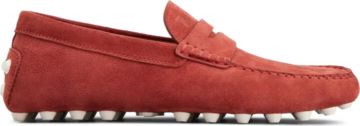 Logo-Debossed Suede Loafers