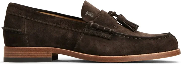Logo-Debossed Suede Loafers
