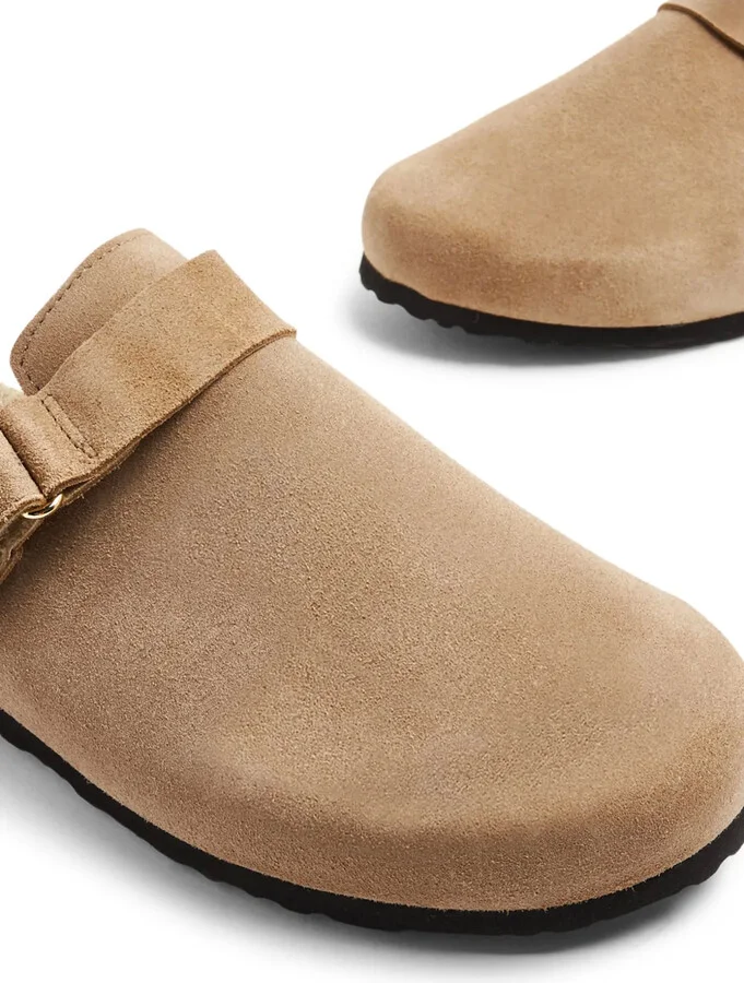 Logo-Debossed Suede Slippers - Image 5