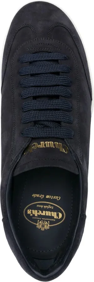 Logo-Debossed Suede Sneakers - Image 4