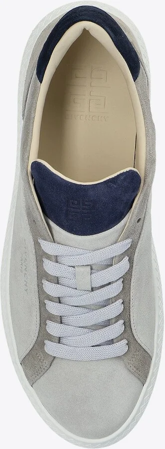 Logo-Debossed Suede Sneakers - Image 3