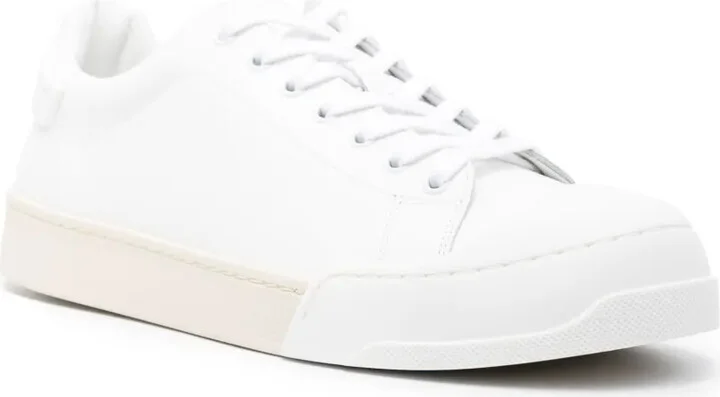 Logo-Debossed Tonal Leather Sneakers - Image 2