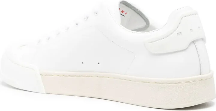 Logo-Debossed Tonal Leather Sneakers - Image 3