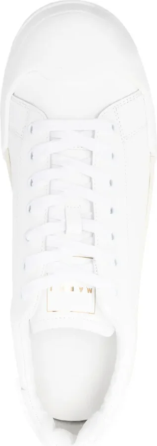 Logo-Debossed Tonal Leather Sneakers - Image 4