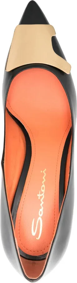 Logo-Detail 100mm Leather Pumps - Image 4