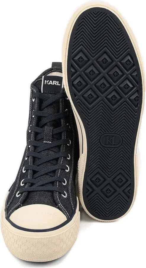Logo-Detail Denim Sneakers - Image 5