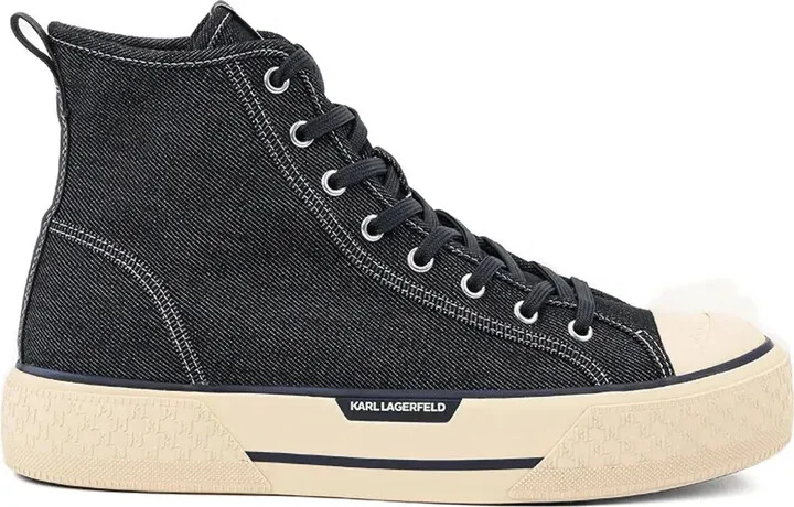 Logo-Detail Denim Sneakers