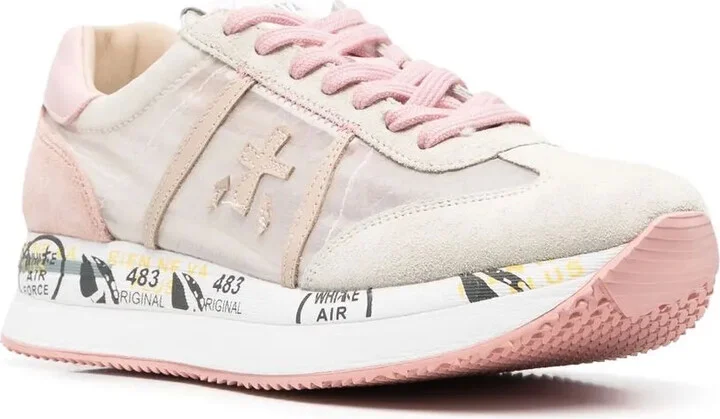 Logo-Detail Lace-Up Sneakers - Image 2