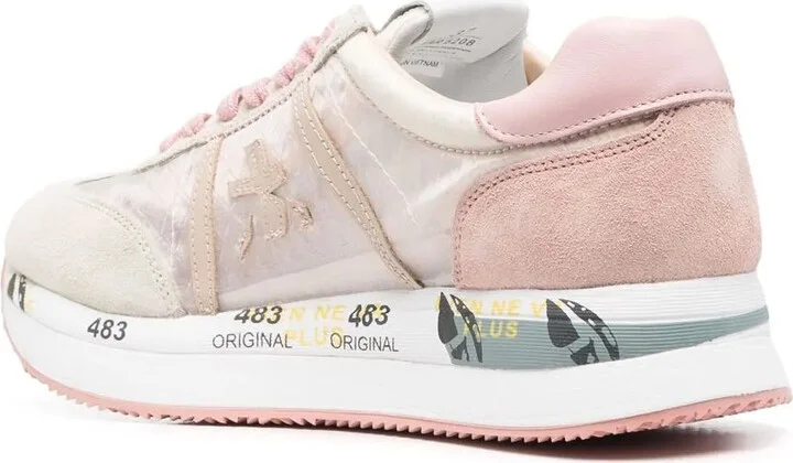 Logo-Detail Lace-Up Sneakers - Image 3