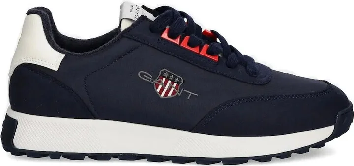 Logo-Detail Lace-Up Sneakers