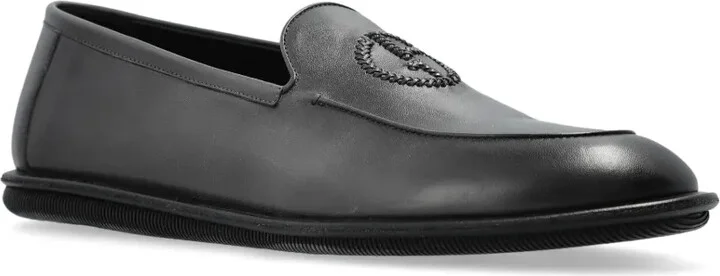 Logo-Detail Leather Loafers - Image 2