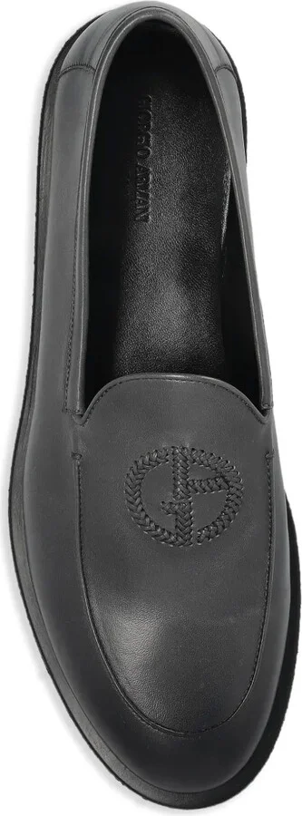 Logo-Detail Leather Loafers - Image 4