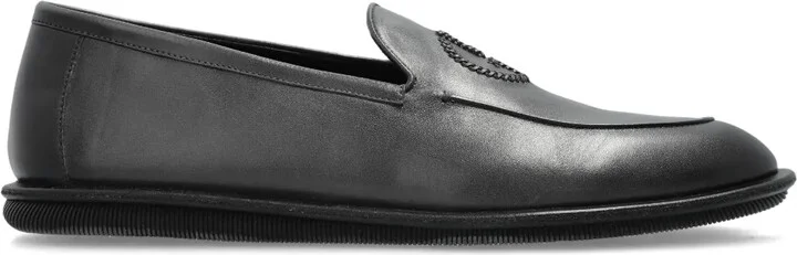 Logo-Detail Leather Loafers