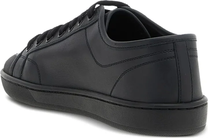 Logo-Detail Leather Sneakers - Image 3