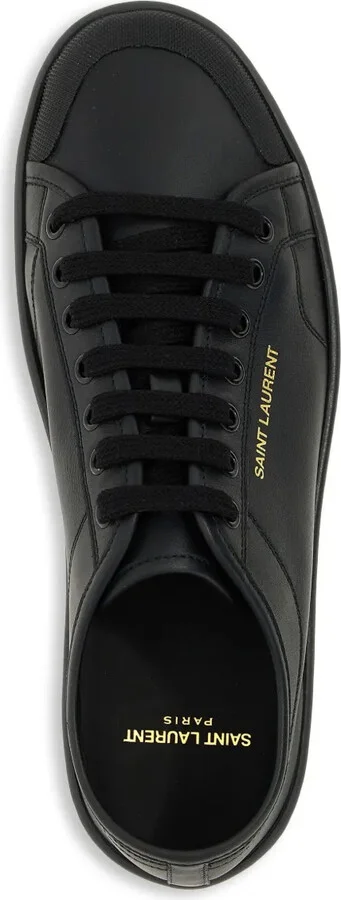 Logo-Detail Leather Sneakers - Image 4