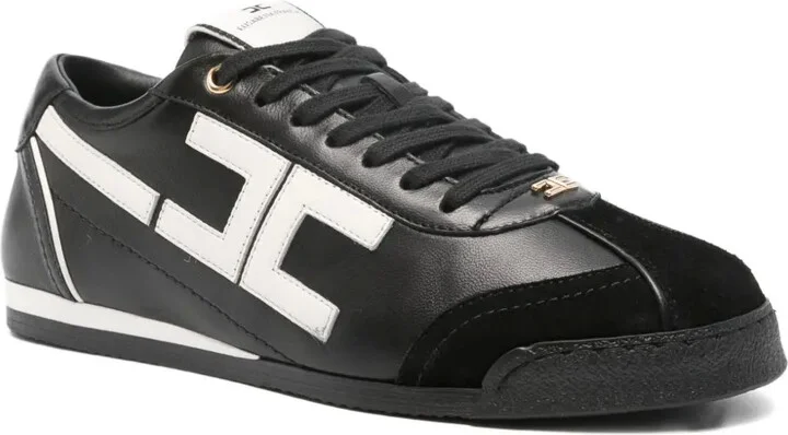 Logo-Detail Leather Sneakers - Image 2