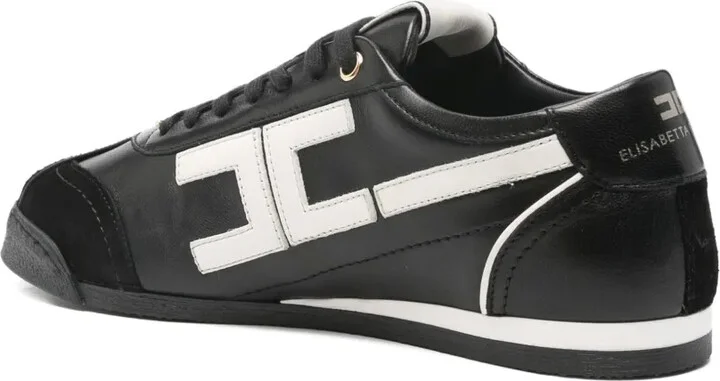 Logo-Detail Leather Sneakers - Image 3