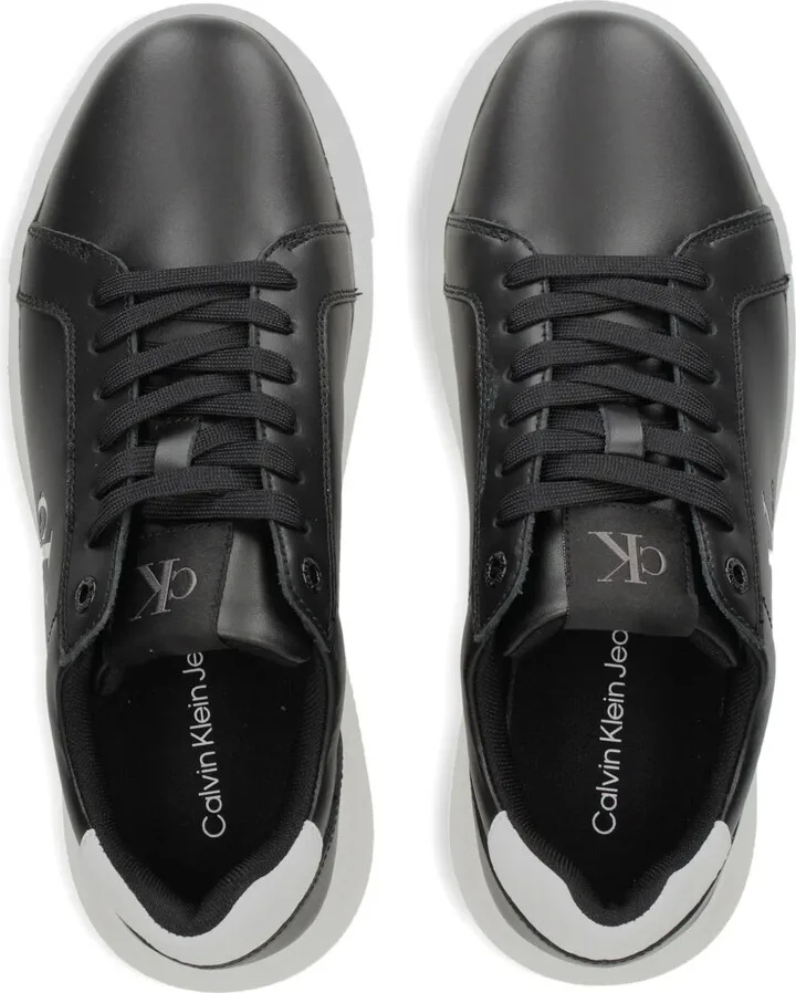 Logo-Detail Leather Sneakers - Image 3
