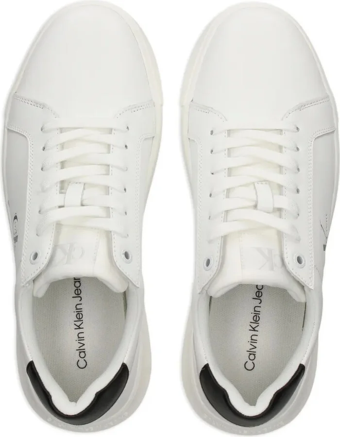 Logo-Detail Leather Sneakers - Image 3