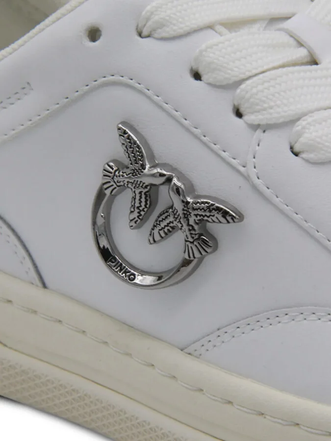 Logo-Detail Leather Sneakers - Image 3