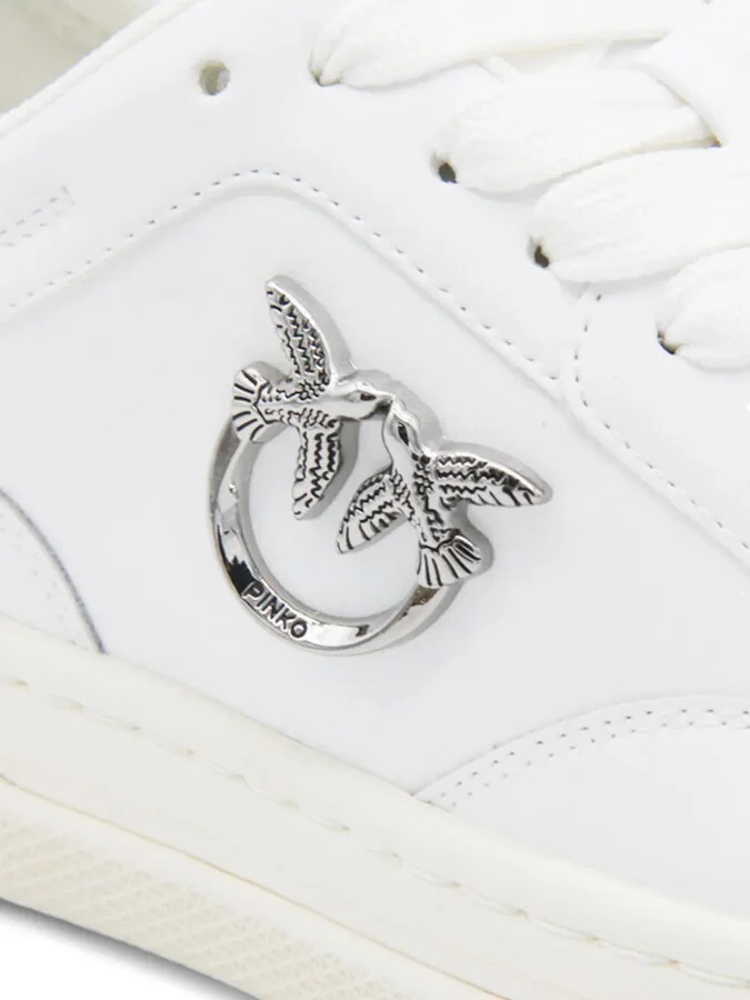 Logo-Detail Leather Sneakers - Image 4