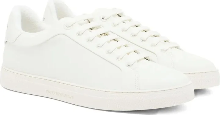 Logo-Detail Leather Sneakers - Image 2