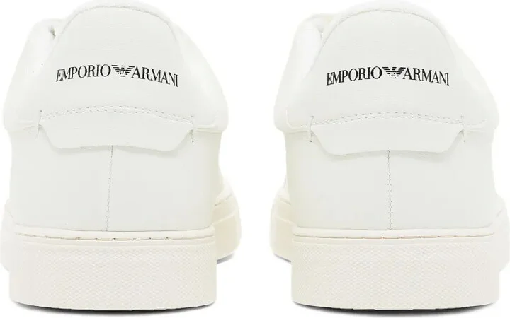 Logo-Detail Leather Sneakers - Image 3