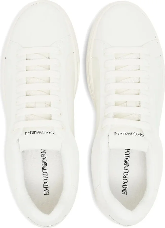 Logo-Detail Leather Sneakers - Image 4