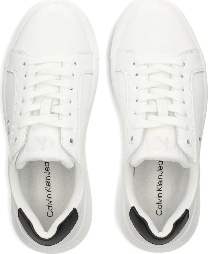 Logo-Detail Leather Sneakers - Image 3