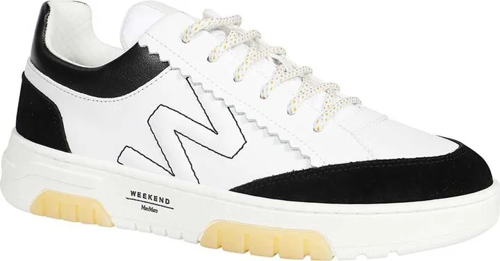 Logo Detail Leather Sneakers - Image 2