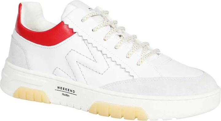 Logo Detail Leather Sneakers - Image 2
