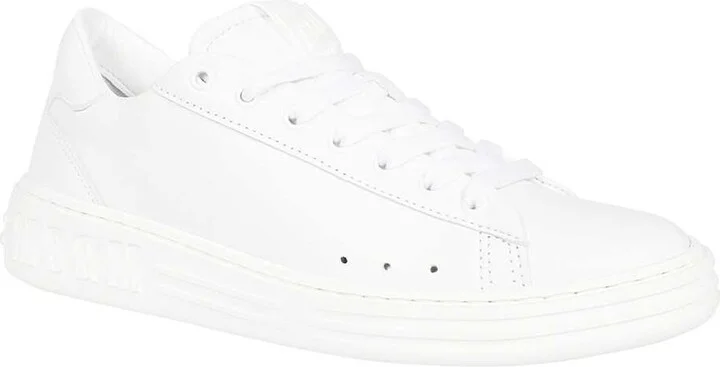 Logo Detail Leather Sneakers - Image 2