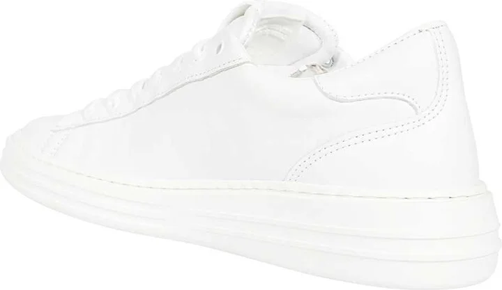 Logo Detail Leather Sneakers - Image 3