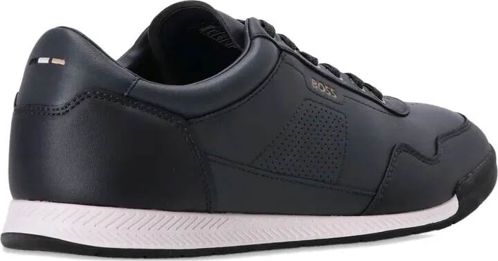 Logo-Detail Leather Sneakers - Image 3
