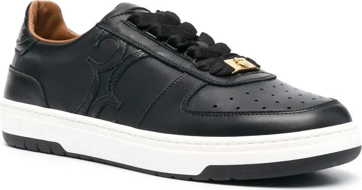 Logo-Detail Leather Sneakers - Image 2
