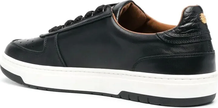Logo-Detail Leather Sneakers - Image 3