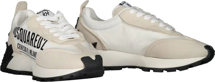 Logo Detail Leather Sneakers - Image 2