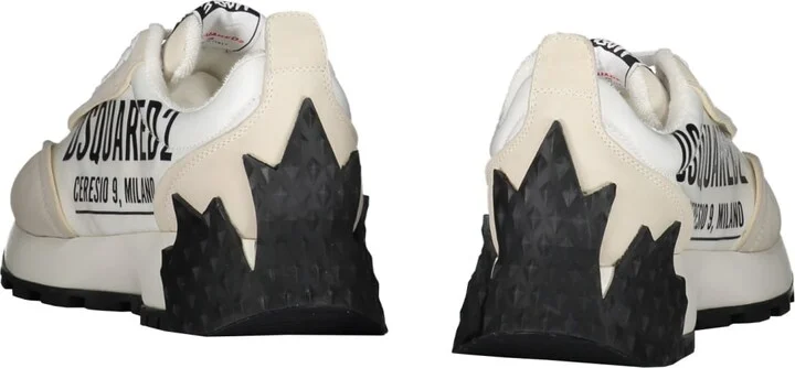 Logo Detail Leather Sneakers - Image 3