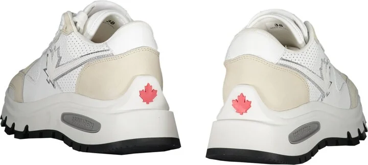 Logo Detail Leather Sneakers - Image 3