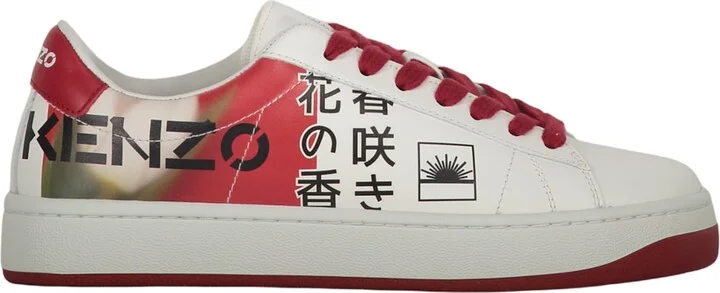 Logo Detail Leather Sneakers