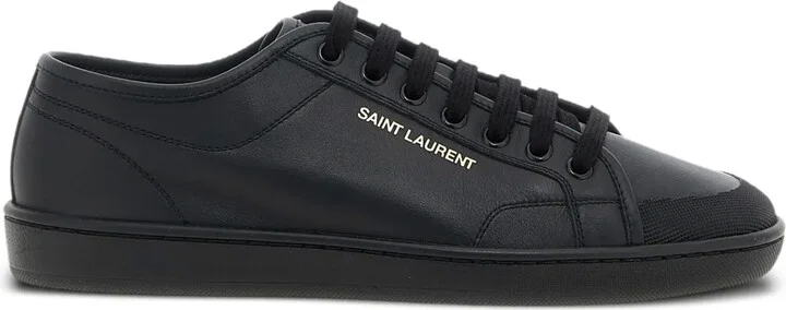 Logo-Detail Leather Sneakers