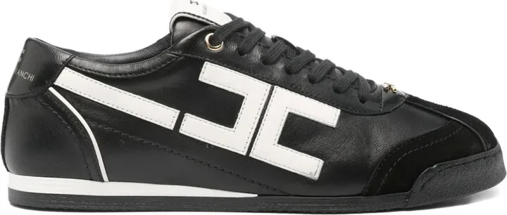 Logo-Detail Leather Sneakers