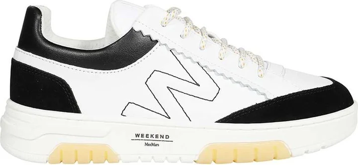 Logo Detail Leather Sneakers