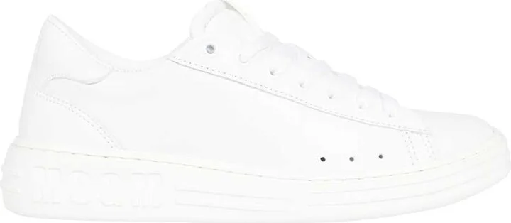 Logo Detail Leather Sneakers