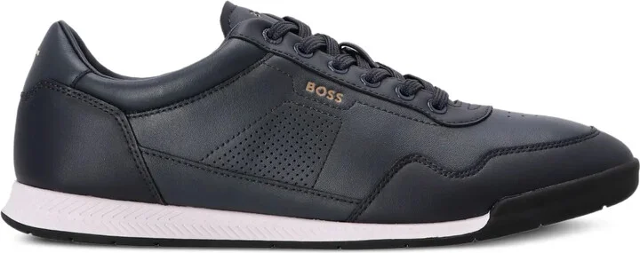 Logo-Detail Leather Sneakers