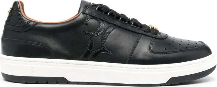 Logo-Detail Leather Sneakers