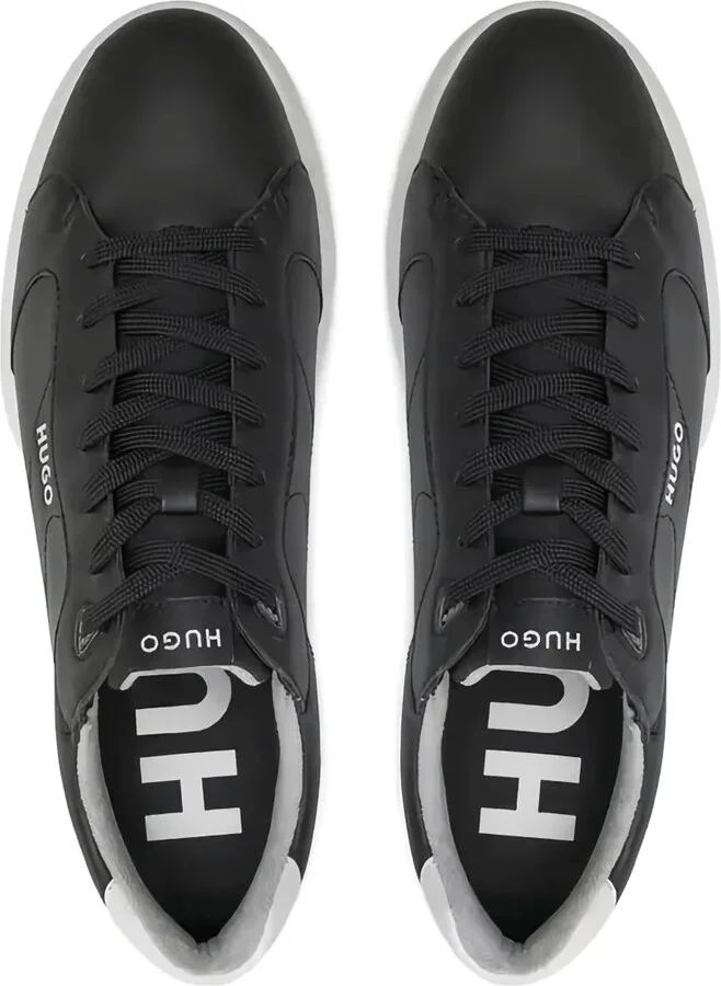 Logo-Detail Leather Trainers - Image 3