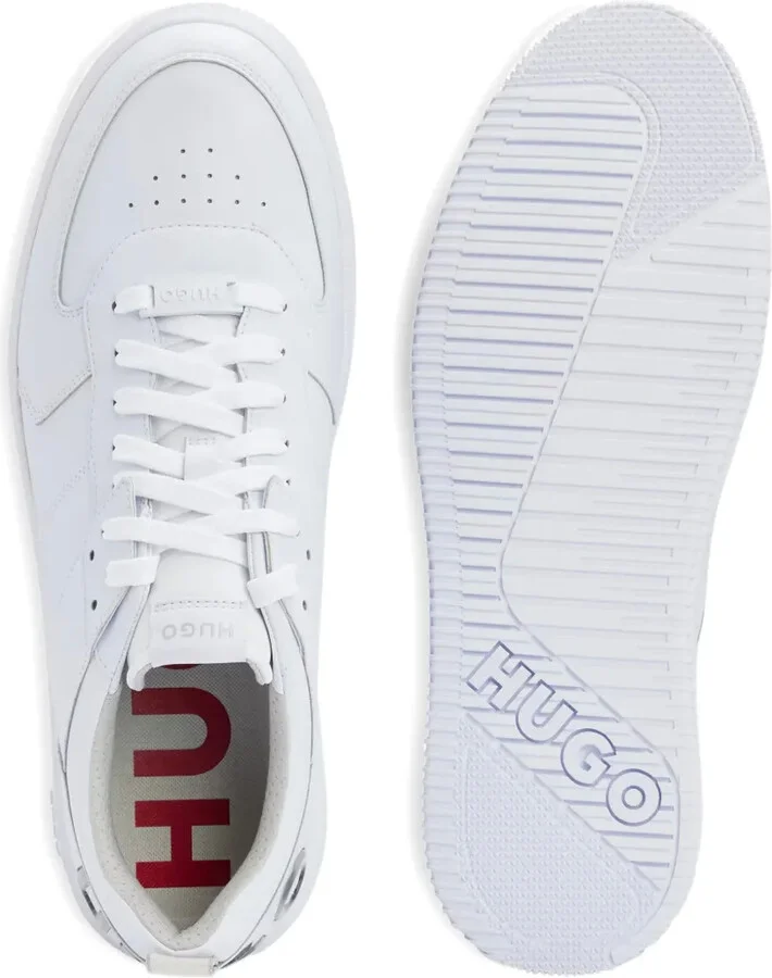 Logo-Detail Leather Trainers - Image 4