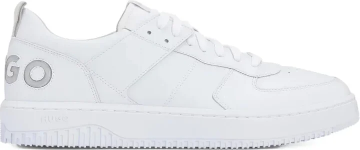 Logo-Detail Leather Trainers